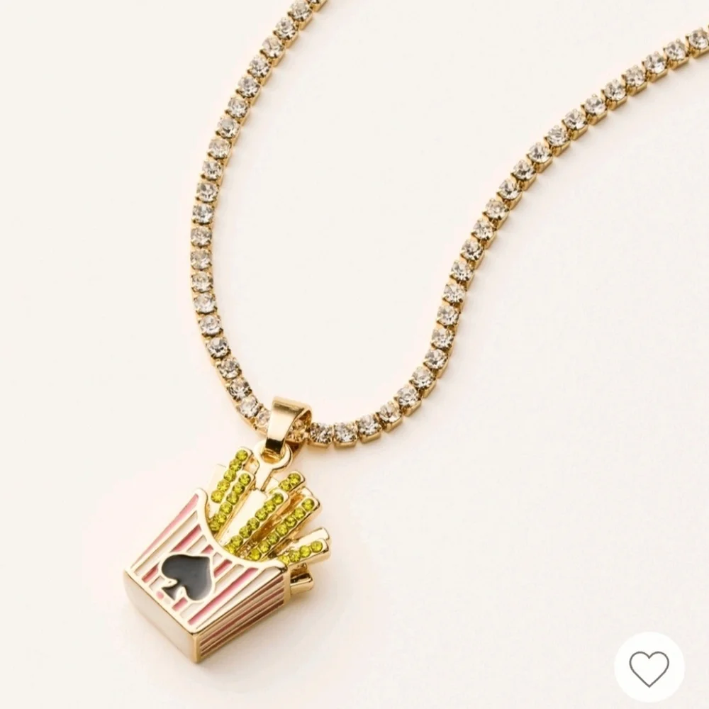 Kate Spade X Target French Fry Charm Tennis Necklace - Picture 1 of 4
